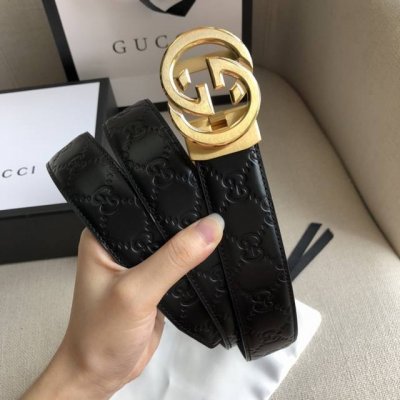 Gucci.古驰 全套包装 男士自动腰带- 宽度35Mm 精品钢扣 精工打造 质感好 可以裁剪