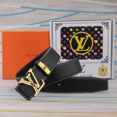 品名：Lv..路易..威登原单 材质：原单牛皮腰带 百分百头层牛皮腰带保证真皮，24K纯钢扣，专柜原单品质、做工精细，时尚大牌，送人自用首选 包装： 请认准如图