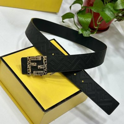Fendl 芬迪宽40Mm双面原版小牛皮 搭配单钌钯电镀扣 完美的手感.油边 出众的设计.风格 高贵奢华 时尚大方 高清实拍 货真价实 品质保证 双面用