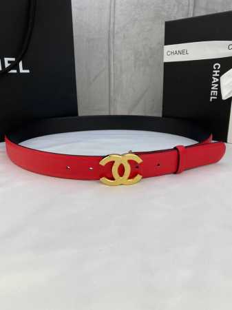 宽度3.0Cm Chanel 香奈儿 荔枝纹两面牛皮金 银 色砂面钢扣。 - 点击图像关闭