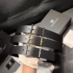 范思哲 宽4.0Cm 新款 进口头层牛皮 配有古代古典柱子启发的扣环 、插针式搭扣、
