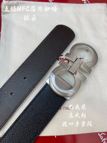 无夹层原厂皮 Ferragamo菲拉格慕 Nfc芯片扫码款 正品尺寸3.5Cm意大利原厂皮