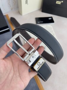 品名：万宝龙.Montblanc原单 腰带 皮带 型号：针扣，新款原版经典精品针式扣，实物拍摄，原版头层牛皮 材料：百分百头层牛皮，保证真皮。双面可用专柜同等质