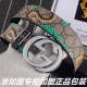 皮带：古奇.Gu...Cci原单 腰带：百分百头层牛皮，保证真皮。24K纯钢扣双面可用专柜同等质量， 送人自用首选 包装： 请认准如图专柜包装，赠送打孔器，银联