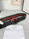 宽度4.0Cm G U C C I 经典帆布织带腰带 头尾用采头层小皮牛的点缀 配以织纹质皮滚边和原单钢扣。夏季男百女搭款 上身效超果级棒