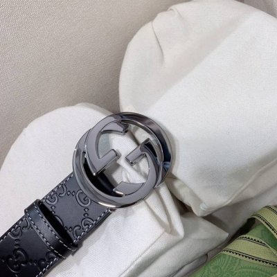 新款，Gucci 男士皮带专柜热卖款腰带 头层牛皮 配全套包装礼盒