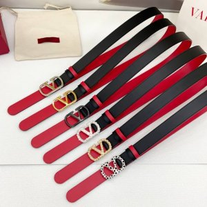 3.0Cm华伦天奴腰带 双面头层牛皮 长度 .75.80.85.9095. .欧 铜五金扣原版开模定制庆祝]