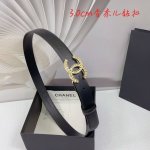 3.0Cm香奈儿腰带，双面头层牛皮，长度：.75.80.85.90.95.100.欧，满钻五金铜扣原版开模定制庆祝]