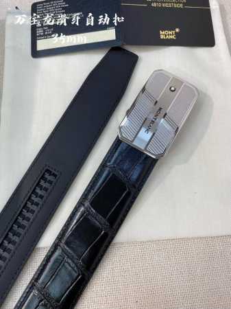 特 万宝龙男士自动腰带- 宽度34Mm 316精品钢扣 精工打造 手感柔软 可以裁剪 - 点击图像关闭