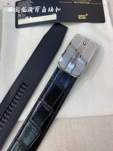 特 万宝龙男士自动腰带- 宽度34Mm 316精品钢扣 精工打造 手感柔软 可以裁剪