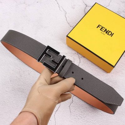 特 片装1 Fendi 芬迪 专柜同款 宽40Mm 男士时尚休闲腰带 原版荔枝纹面+头层磨砂底 顶级做工，搭配标志Ff搭扣，奢华时尚休闲 原单品质。