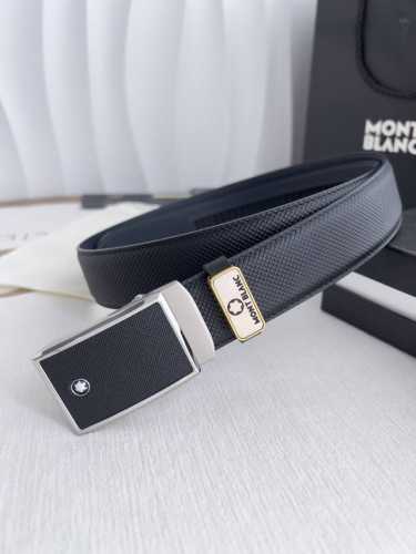 品名：万宝龙.Montblanc原单 腰带 自动皮带 型号：自动带，原版新款纯钢材质自动扣，双面头层牛皮实物拍摄， 材料：百分百头层牛皮，保证真皮。专柜同等质量