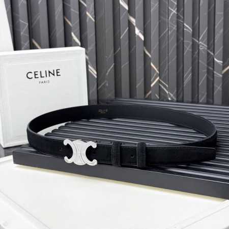 牛皮革 牛皮革衬里 中腰 银色饰面 宽度：1英寸 2.5厘米 Triomphe配领扣搭扣 编号：45Ak93Att.18Cs - 点击图像关闭