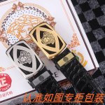男士腰带：范思哲 原单 男士皮带：百分百头层牛皮，保证真皮。24K纯钢扣双面可用专柜同等质量， 送人自用首选 包装： 请认准如图专柜包装，赠送打孔器，银联发票，