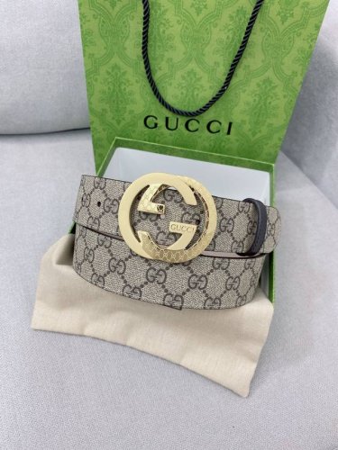 特 Gucci 高端定制男士原单皮带，海外限量定制款式，顶级原厂材质复刻，体现腰间贵族的一款必备腰带，宽度4.0Cm