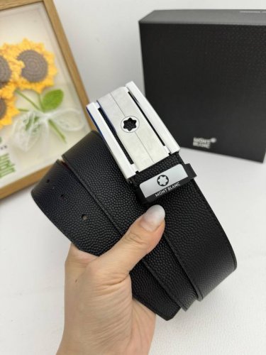 品名：万宝龙 Montblanc 材质：原单牛皮腰带 百分百头层牛皮腰带保证真皮，24K纯钢扣，专柜原单品质、做工精细，时尚大牌，送人自用首选 包装： 请认准如
