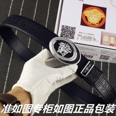 品名：范思哲.Ver Sace镶钻 DDD 型号：认准如图专柜包装，赠送打孔器 DDD 材料：百分百头层牛皮，保证真皮。美人头钢扣，镶钻工艺专柜同等质量， 送人