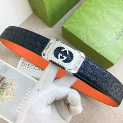 古奇 特种皮腰带系列 ，原厂五金精品不锈钢扣 手感柔软舒适 宽3.8Cm。