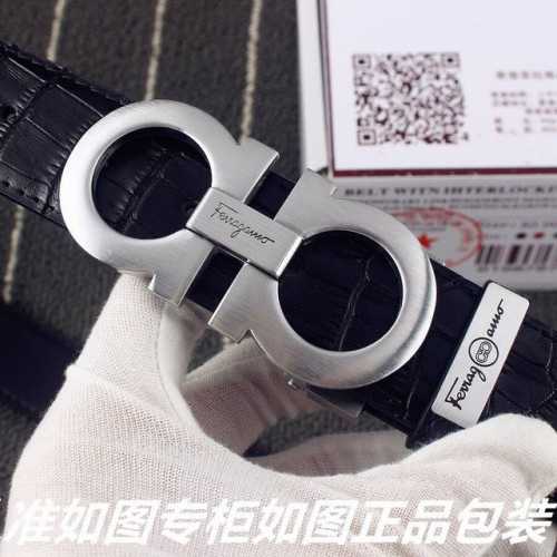 品名：菲拉格木鳄鱼纹 型号：请认准如图专柜包装，赠送打孔器 材料：百分百头层牛皮，保证真皮。24K纯钢扣专柜同等质量， 送人自用首选 包