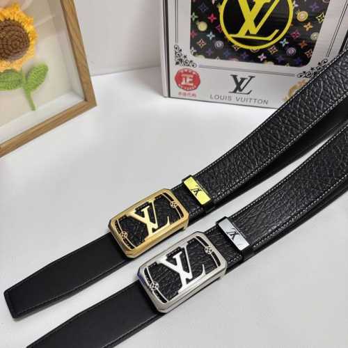 品名：Lv..路易..威登 材质：原单牛皮腰带 百分百头层牛皮腰带保证真皮，24K纯钢扣，专柜原单品质、做工精细，时尚大牌，送人自用首选 包装： 请认准如图专柜