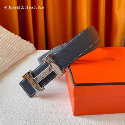 特P200 Hermes 爱马仕，宽3.8Cm进口原版皮带身，双面可两面用，精品电镀五金 ！顶级