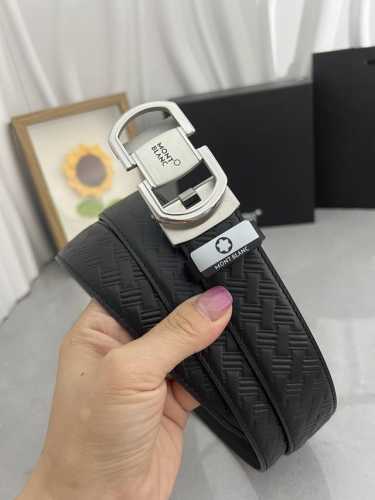 品名：万宝龙 Montblanc 自动带 材质：原单牛皮腰带 百分百头层牛皮腰带保证真皮，24K纯钢扣，专柜原单品质、做工精细，时尚大牌，送人自用首选 包装：