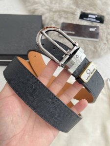 品名：万宝龙.Montblanc原单 腰带 皮带 型号：针扣，新款原版经典精品针式扣头，实物拍摄，原版头层牛皮 材料：百分百头层牛皮，保证真皮。双面可用专柜同等