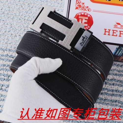 男士腰带：爱马仕 原单 腰带 男士皮带：百分百头层牛皮，保证真皮。24K纯钢扣双面可用专柜同等质量， 送人自用首选 包装： 请认准如图专柜包装，赠送打孔器，银联