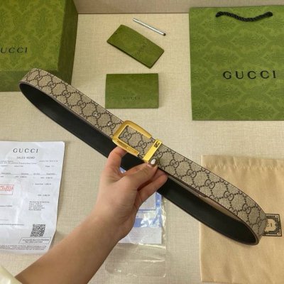 品牌：古驰Gucci 等级：原版品质.头层牛皮 专柜售经典爆款开模。油边精致 电脑车线 手感柔软.实物拍摄无修饰 上身效果超好、长度可裁剪.配专柜全套包装.送礼