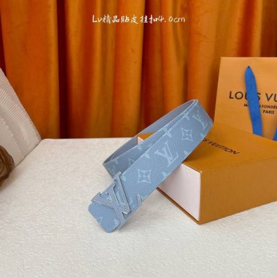 特 路易威登 4.0Mm 男款 双面原厂皮料 双面使用 精品原厂贴皮扣头 休闲百搭 专柜同款 高端品质