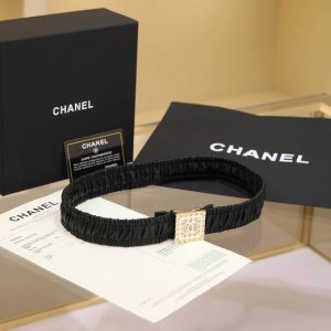 Chanel Cc方块 树脂白 与 黑 Logo小方块 黄铜Logo扣 小牛皮 银色金属 与 金色金属 3.0Cm精品 弹力十足 百搭 优雅 码数含扣S=65C