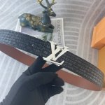 Lv 特种皮腰带系列 ，原厂五金精品不锈钢扣，手感柔软舒适 宽3.8Cm。