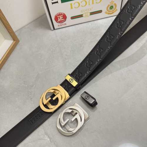 品名：古奇.Gu...Ci 自动带 材质：原单牛皮腰带 专柜原单品质、做工精细，时尚大牌，送人自用首选 包装： 请认准如图专柜包装赠送打孔器手提袋专柜礼盒宽度3