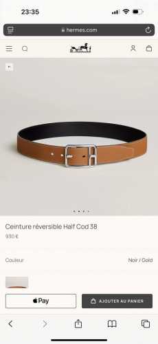 特 Half Cod Reversible 38Mm Belt