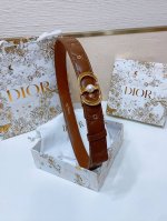 Dior Montaigne Jolie Belt 光滑小牛皮和白色树脂珍珠 饰有*Christian Dior*标志 羊皮菱格腰带3.0Cm