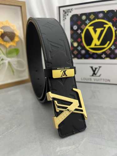 品名：Lv..路易..威登原单 材质：原单牛皮腰带 百分百头层牛皮腰带保证真皮，24K纯钢扣，专柜原单品质、做工精细，时尚大牌，送人自用首选 包装： 请认准如图