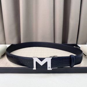 男士万宝龙柔软细腻，百搭大方，宽3.5Cm 、可裁剪款式 官网同步，商务休闲均可使用！
