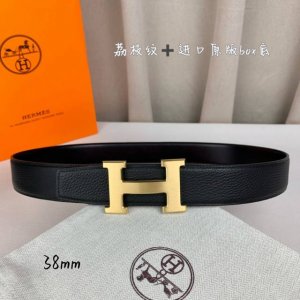 H家带宽38Cm 正品尺寸 拉丝钢扣，真空电镀，工艺精细，头层牛皮.质感十足，手感柔软。时尚个性，经典百搭！可自行搭配， Mj7180140