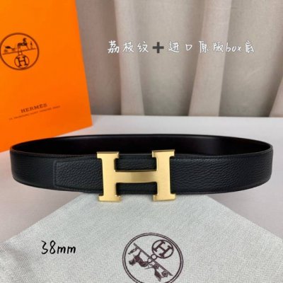 H家带宽38Cm 正品尺寸 拉丝钢扣，真空电镀，工艺精细，头层牛皮.质感十足，手感柔软。时尚个性，经典百搭！可自行搭配， Mj7180140