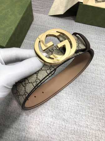 古驰：原单面料，内衬头层牛皮树膏磨砂底，搭配原单扣，原产皮料定制，专柜宽度3.8 - 点击图像关闭