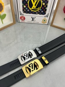 品名：Lv..路易..威登自动带 材质：原单牛皮腰带 百分百头层牛皮腰带保证真皮，24K纯钢扣，专柜原单品质、做工精细，时尚大牌，送人自用首选 包装： 请认准如