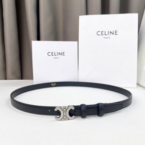 Celin E新品立体浮标针扣女士腰带 意大利进口小牛皮 树膏夹层搭铜扣 宽度1.8