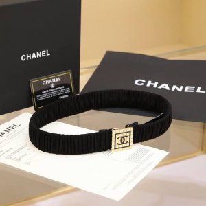 Chanel Cc方块 树脂白 与 黑 Logo小方块 黄铜Logo扣 小牛皮 银色金属 与 金色金属 3.0Cm精品 弹力十足 百搭 优雅 码数含扣S=65C