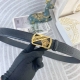 范思哲 特种皮腰带自动带系列 原厂五金精品不锈钢扣 手感柔软舒适 宽3.5Cm