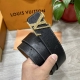 Lv.路易威登 宽40Mm双面原版小牛皮 搭配单钌钯电镀扣 完美的手感.油边 出众的设计.风格 高贵奢华 时尚大方 高清实拍 货真价实 品质保证 双面用