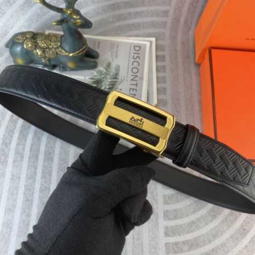 爱马仕 特种皮腰带自动带系列 ，原厂五金精品不锈钢扣，手感柔软舒适 宽3.5Cm。