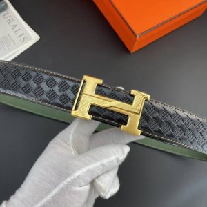 爱马仕 特种皮腰带系列 ，原厂五金精品不锈钢扣，手感柔软舒适 宽3.8Cm。
