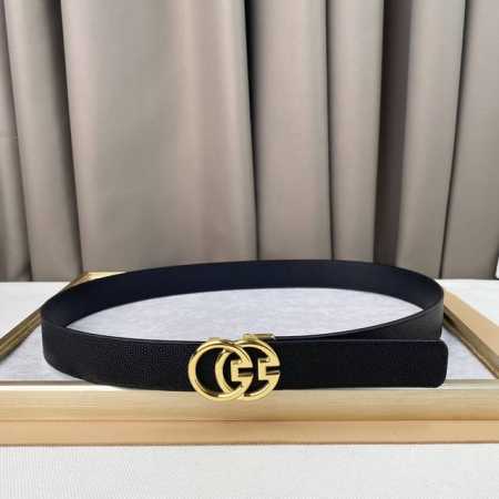 古奇 该款采用意大利头层腰带 宽度35Mm上身效果巨好 时髦中带着随性和酷感 不锈钢材质不易氧化 - 点击图像关闭