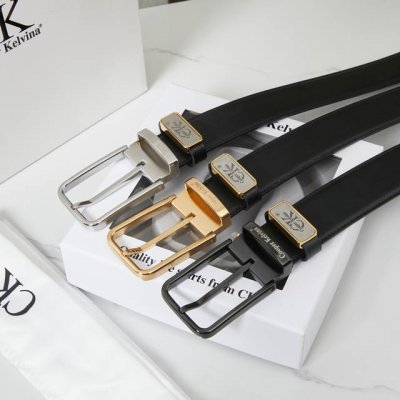 皮带：C K顶级复刻.单扣 双扣 腰带：Ck潮牌.专柜正品.Cooperkelvina原单大牌品质百分百进口原厂头层牛皮，保证真皮-Ck字母Logo针扣设计工艺