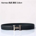 特 Hermes㊣ 原单爱马仕，宽3.8Cm进口原版皮带身，双面可两面用，精品电镀五金 ！